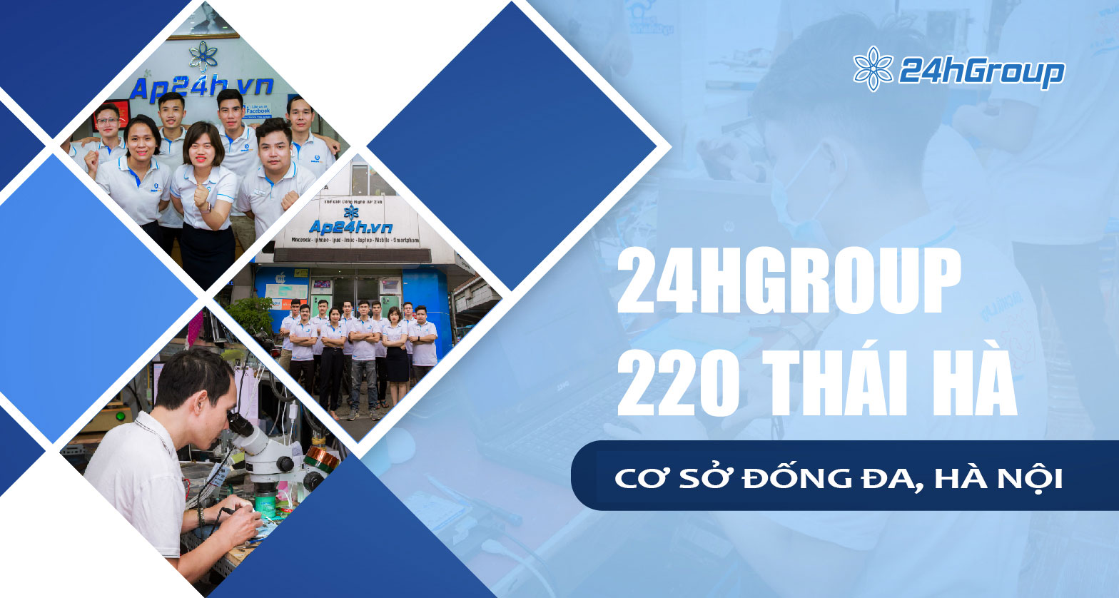 Giới thiệu cơ sở 24hGroup 220 Thái Hà, Đống Đa, Hà Nội